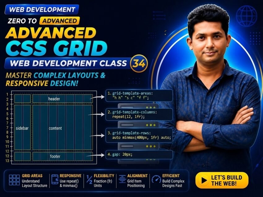 Advanced CSS Grid — Web Development Class 34