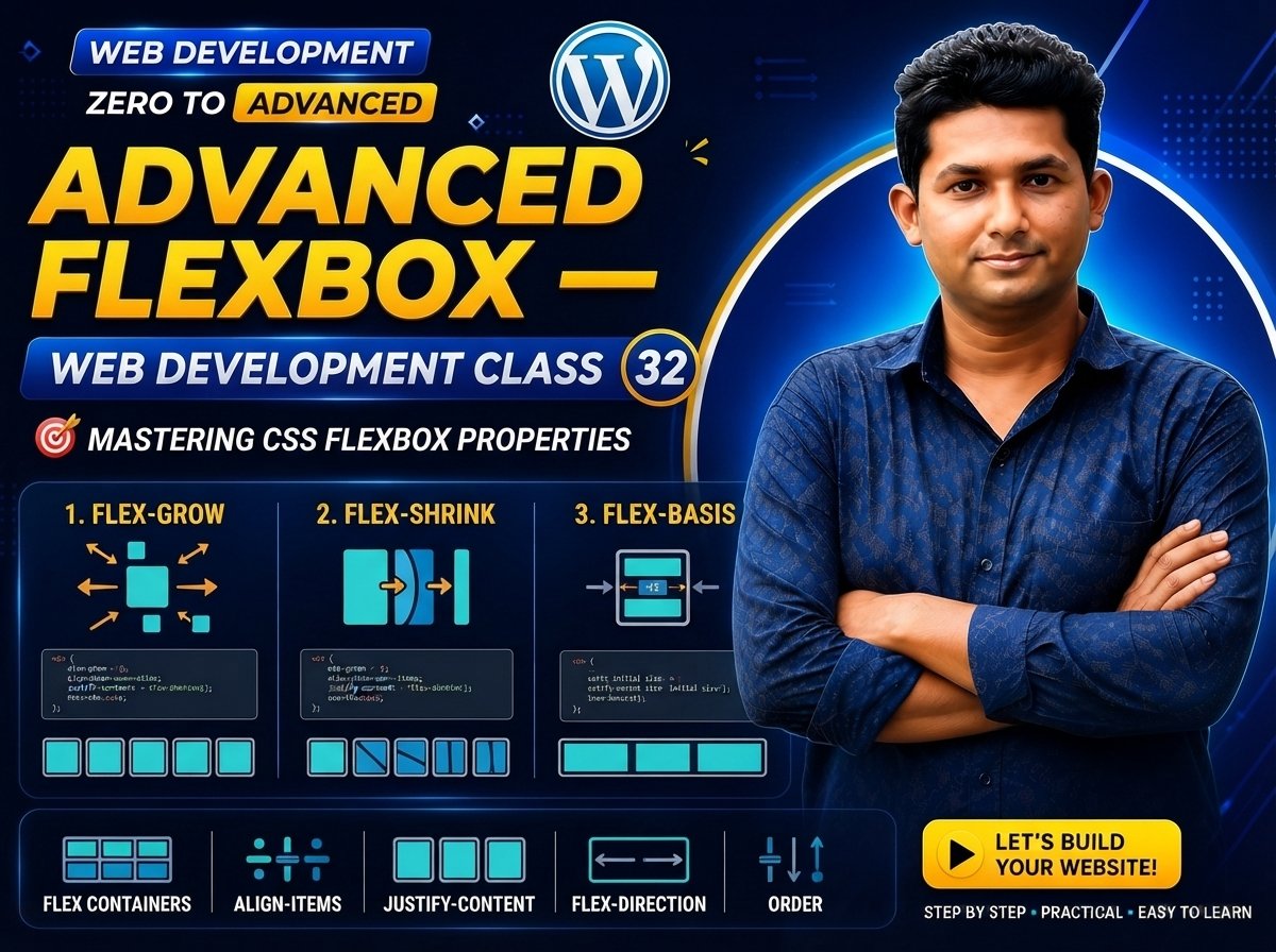 Advanced Flexbox — Web Development Class 32