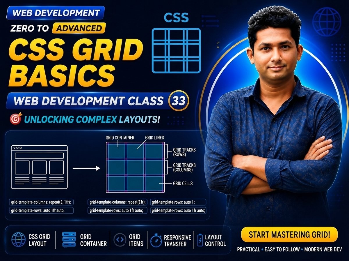 CSS Grid Basics — Web Development Class 33