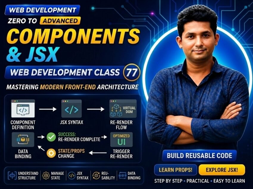 Components & JSX — Web Development Class 77