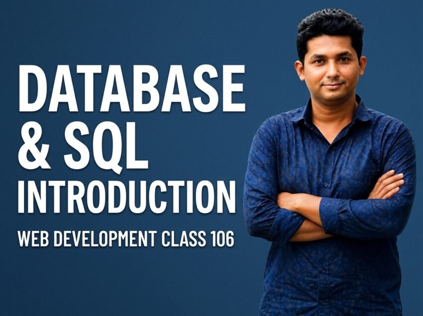 Database & SQL Introduction — Web Development Class 106