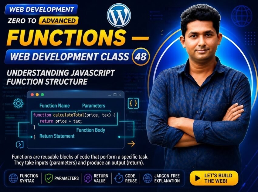 Functions — Web Development Class 48