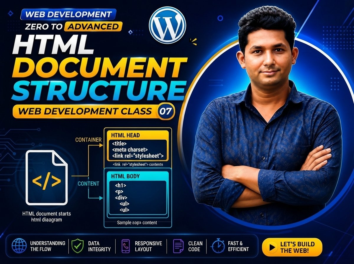 HTML Document Structure — Web Development Class 07