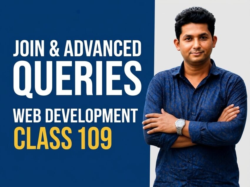 JOIN & Advanced Queries — Web Development Class 109