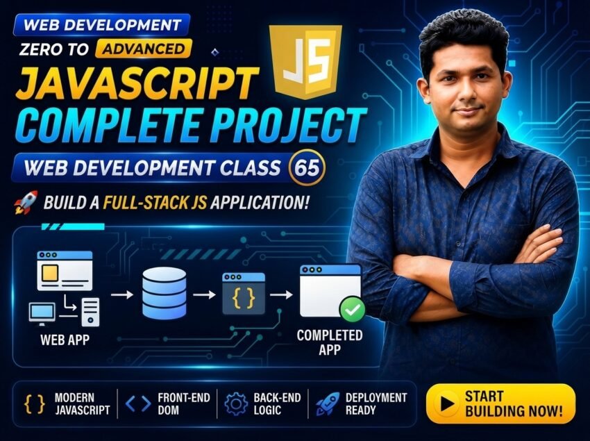 JavaScript Complete Project — Web Development Class 65