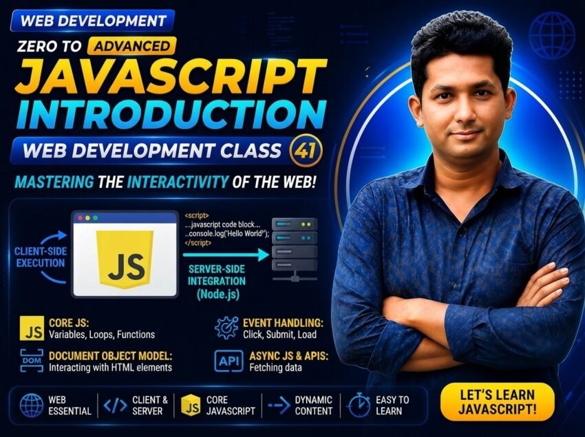 JavaScript Introduction — Web Development Class 41