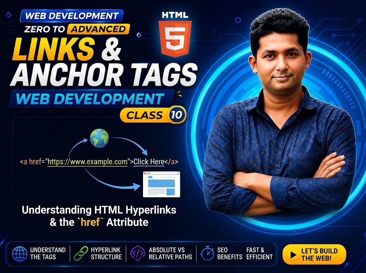 Links & Anchor Tags — Web Development Class 10