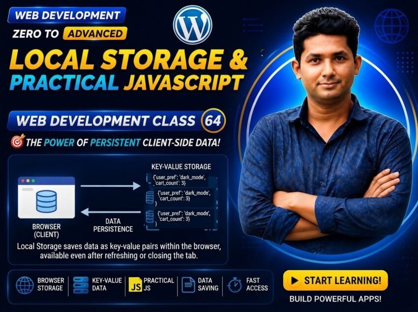 Local Storage & Practical JavaScript — Web Development Class 64