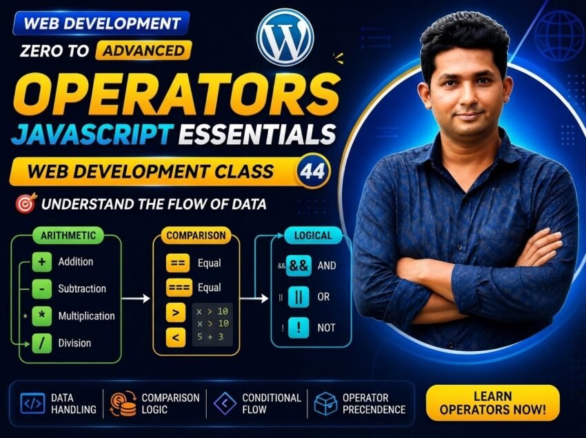 Operators — Web Development Class 44