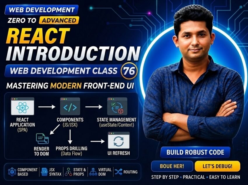 React Introduction — Web Development Class 76