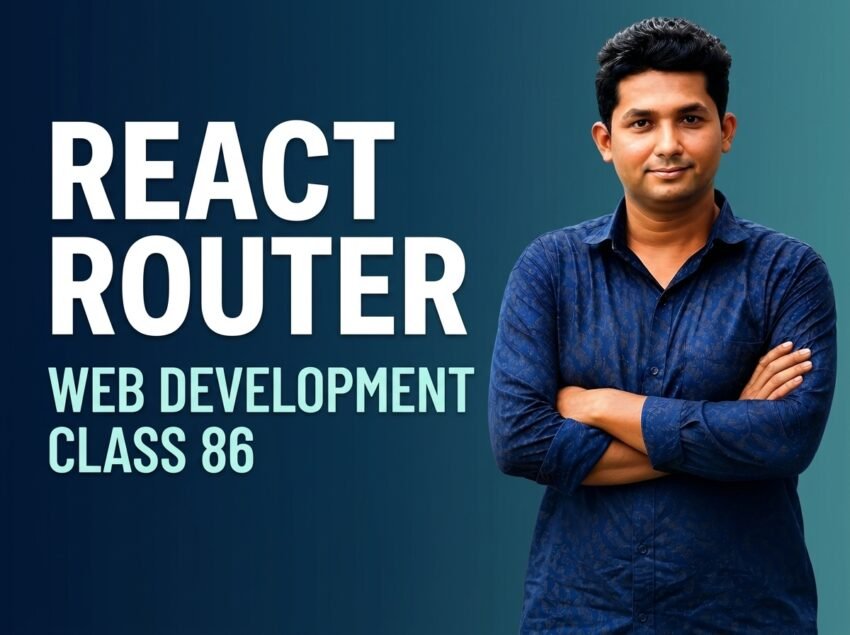 React Router — Web Development Class 86
