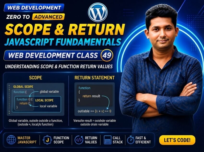 Scope & Return — Web Development Class 49