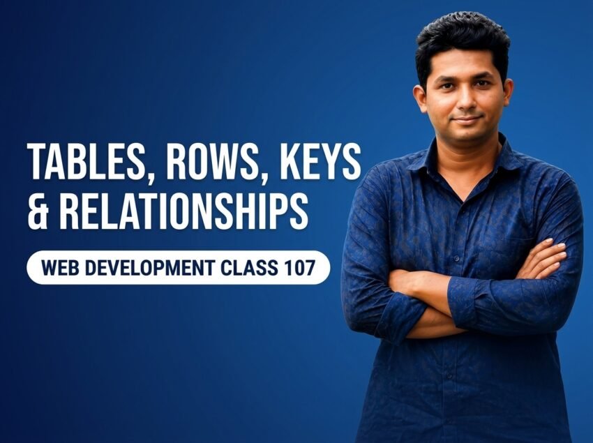 Tables, Rows, Keys & Relationships — Web Development Class 107