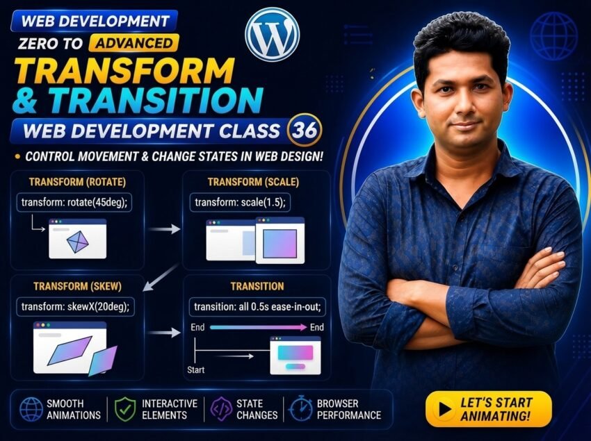 Transform & Transition — Web Development Class 36