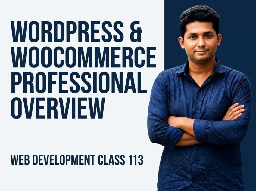 WordPress & WooCommerce Professional Overview — Web Development Class 113